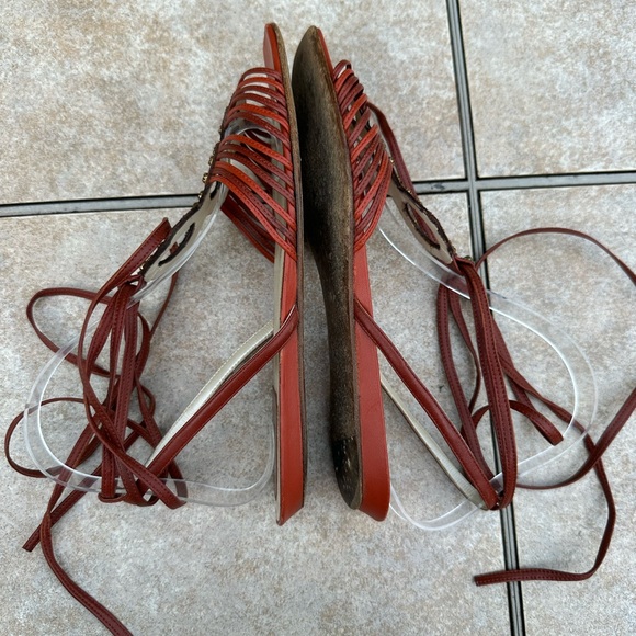 CHRISTIAN DIOR DESIGNER SHOES FOR WOMEN DIOR ALLEGRIA SANDAL FLAMENCO - Picture 12 of 16